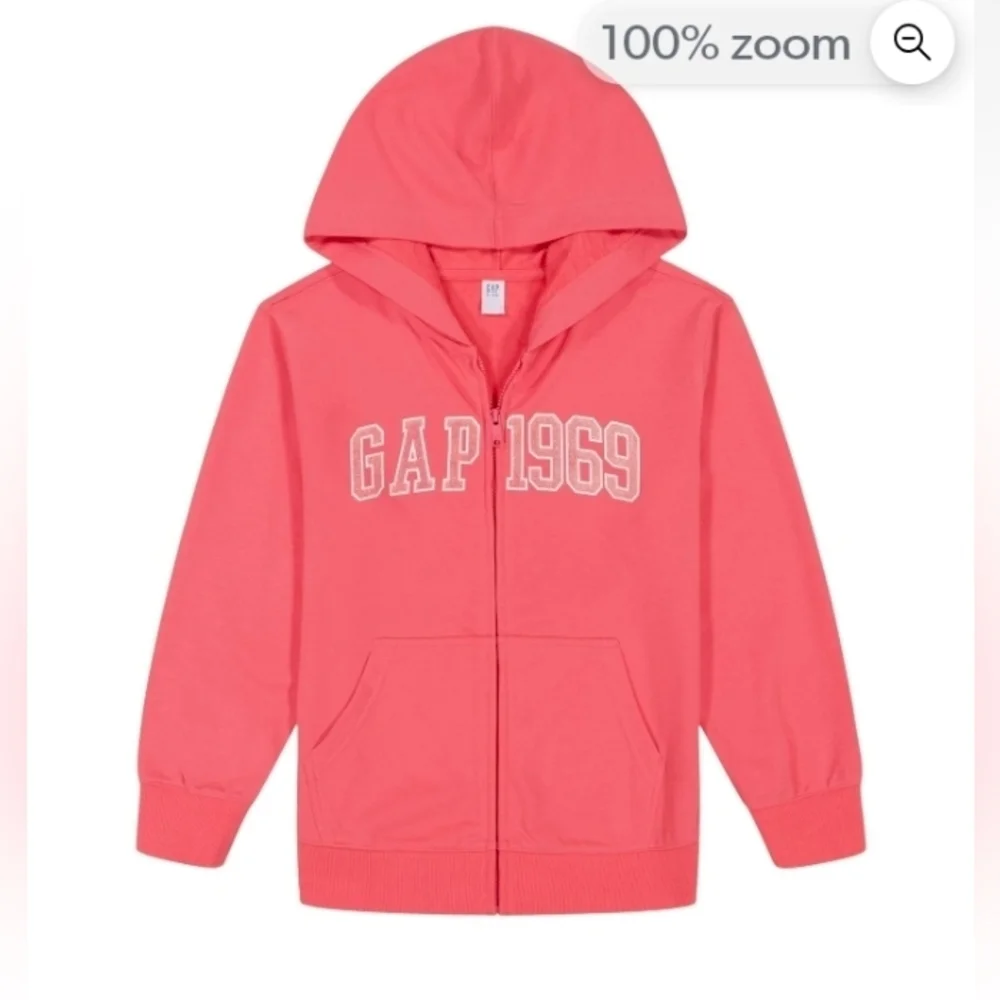 Gap Kids Full Zip French Terry Jacket Pink
